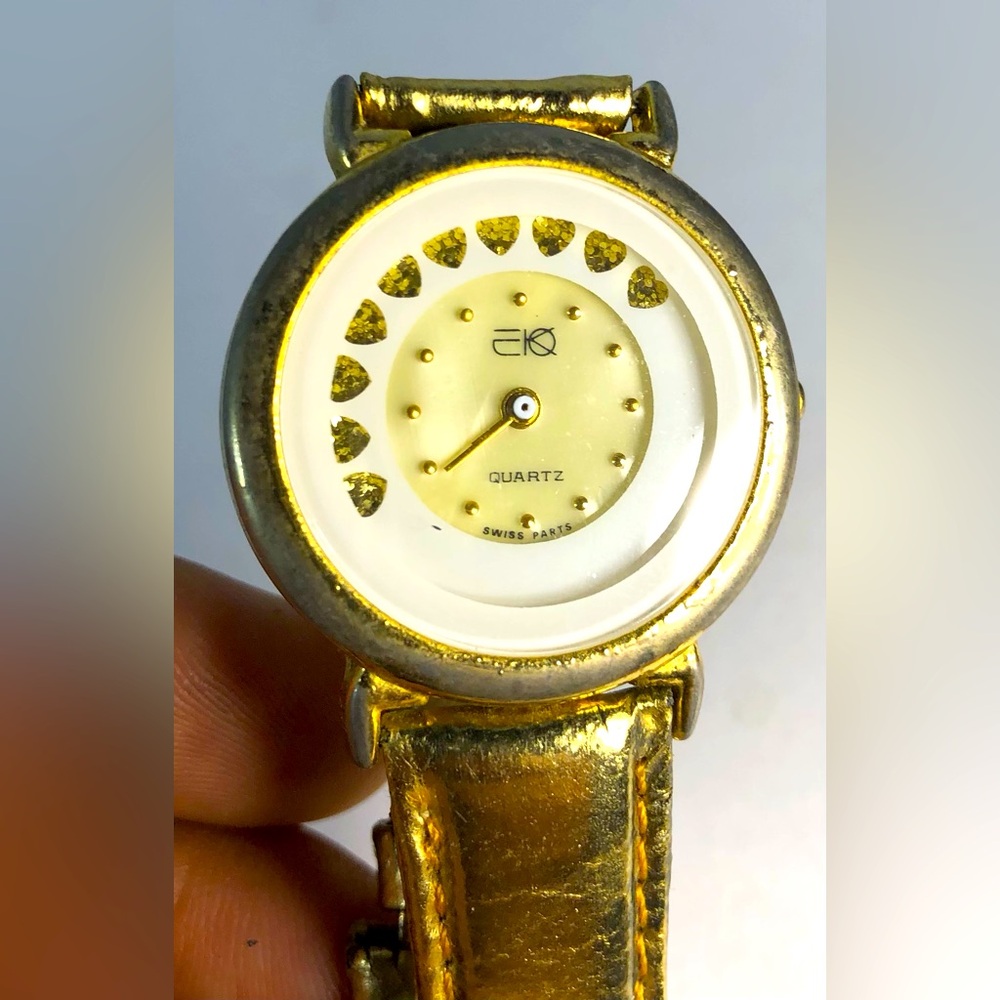 EKO Quartz Swiss Parts Watch. Band Needs Replaced. No Battery. Not Tested